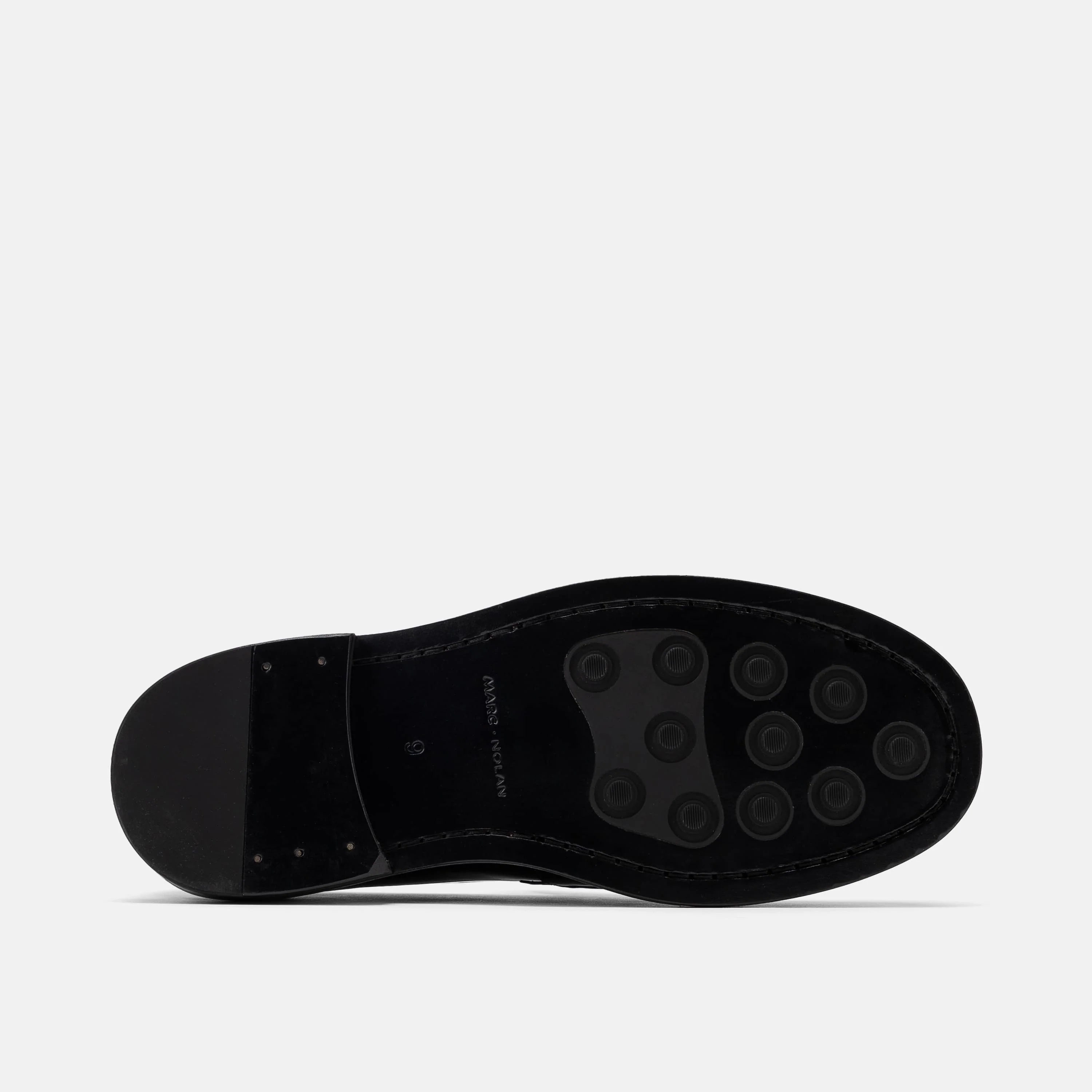 Calum Black Leather Penny Loafers - Image 6