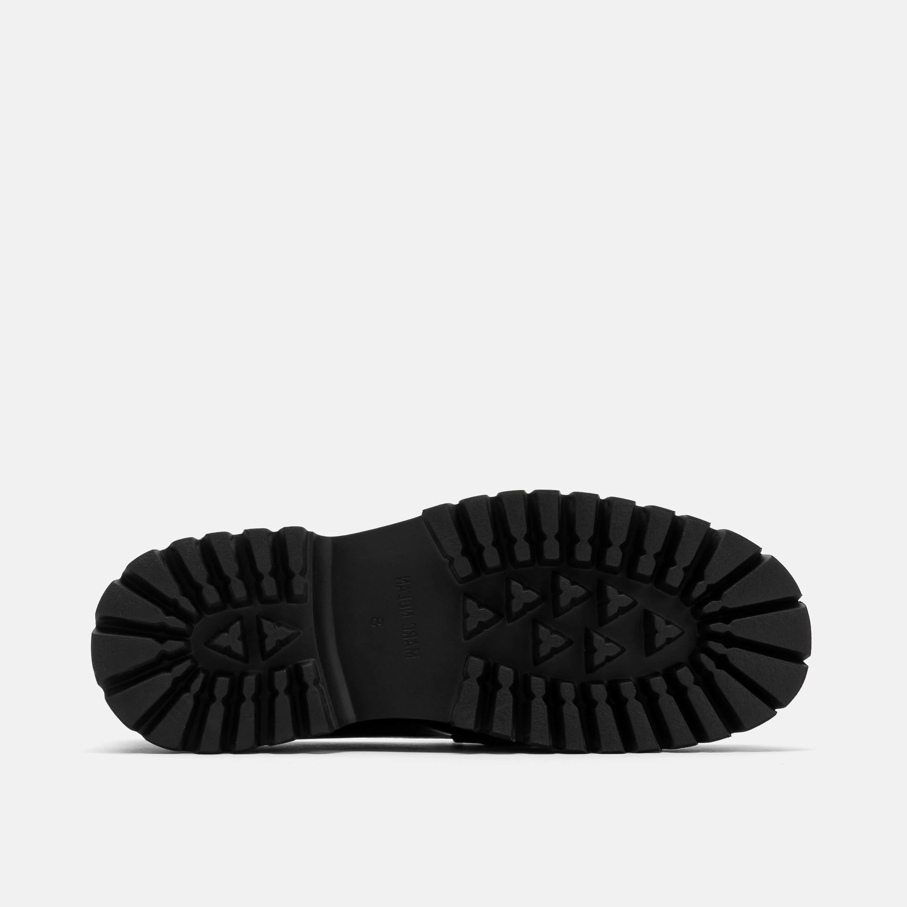 Ms. Boulevard Black/White Patent Leather Bit Loafers - Image 6